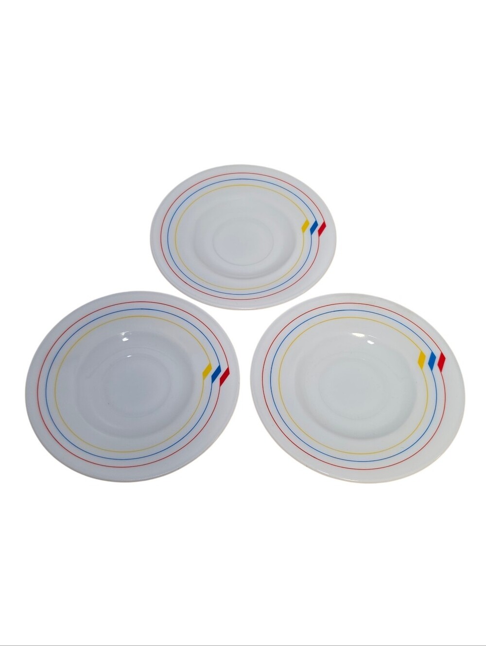 Vintage 80's Harmonia Spain Rondo Saucer Plates Replacements Set of 3 RARE